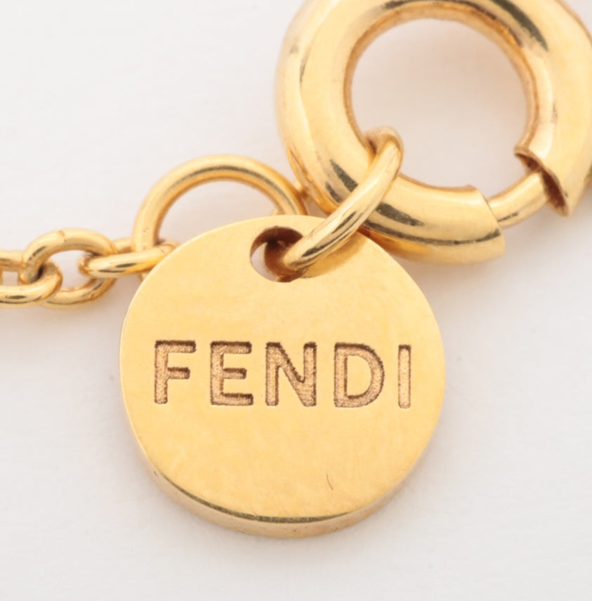 Fendi Crystal F is Fendi Necklace Gold