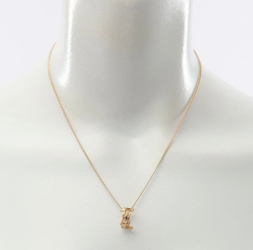 Saint Laurent Cassandre Necklace Gold