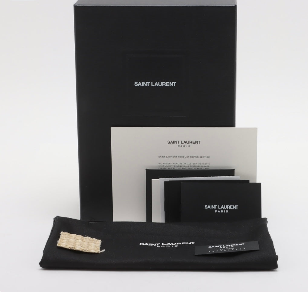 Saint Laurent Raffia Monogram Lou Lou