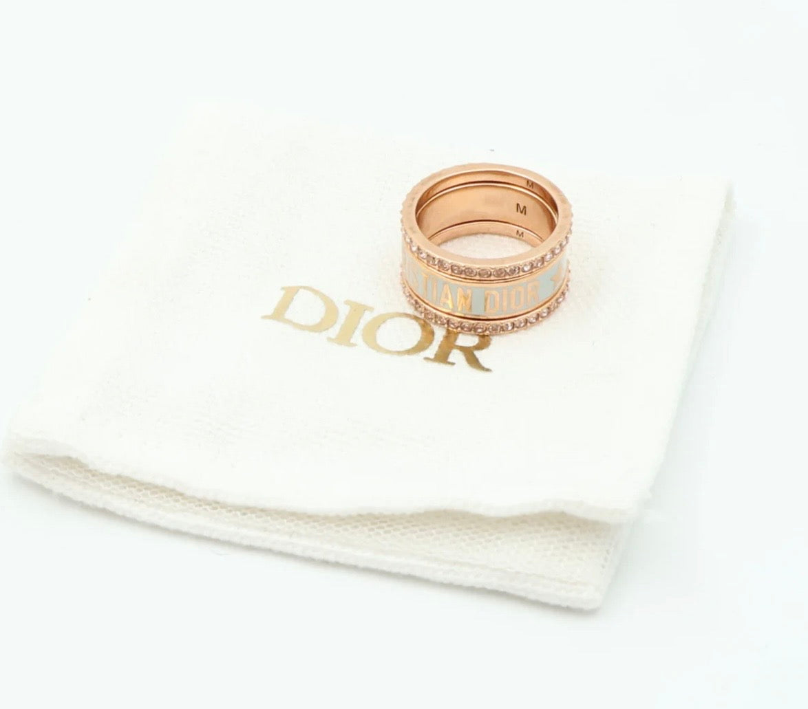 Dior Code Ring Set Size 5.75