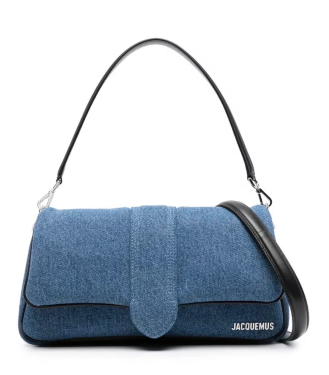 Jacquemus Bambino Flap Shoulder Bag Denim
