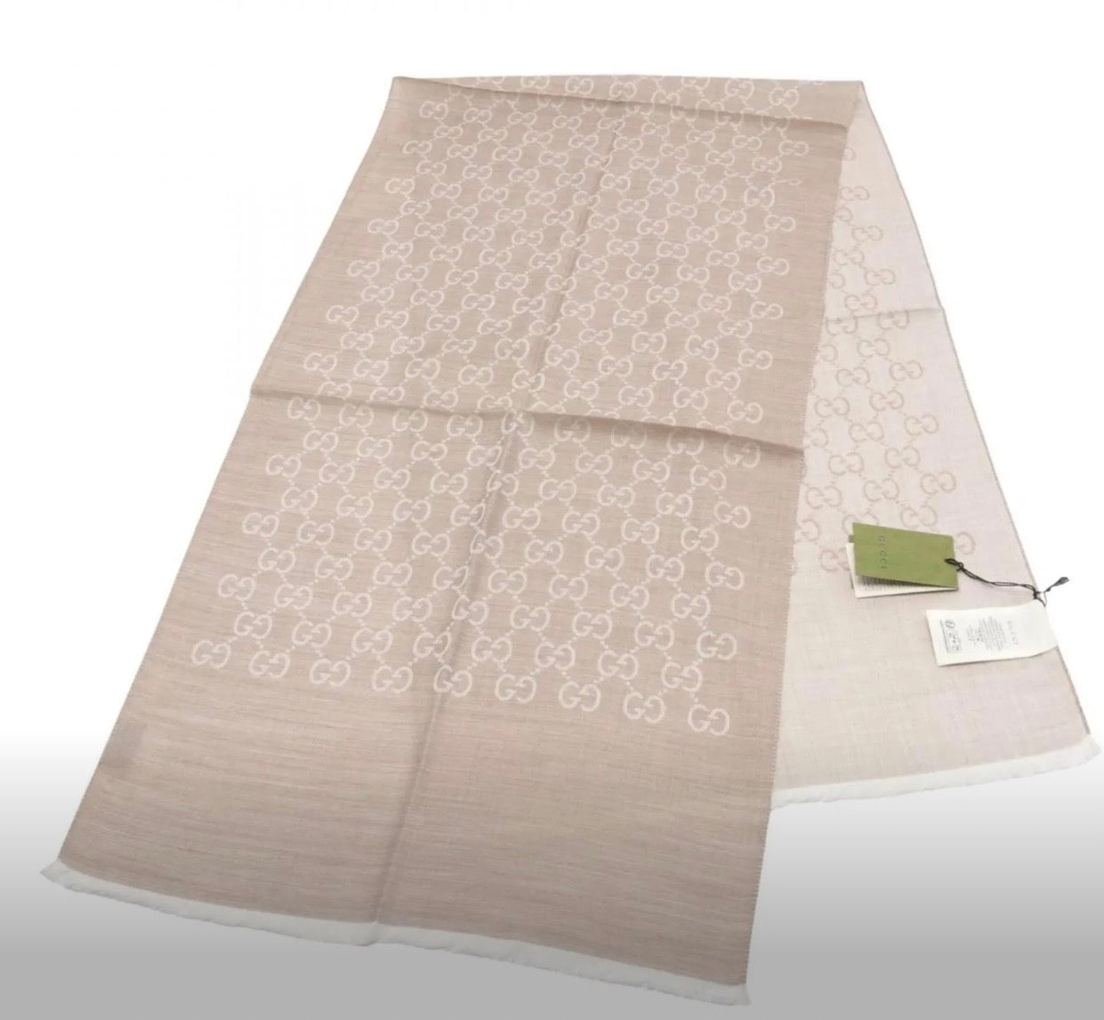 Gucci GG Scarf Biege/Cream