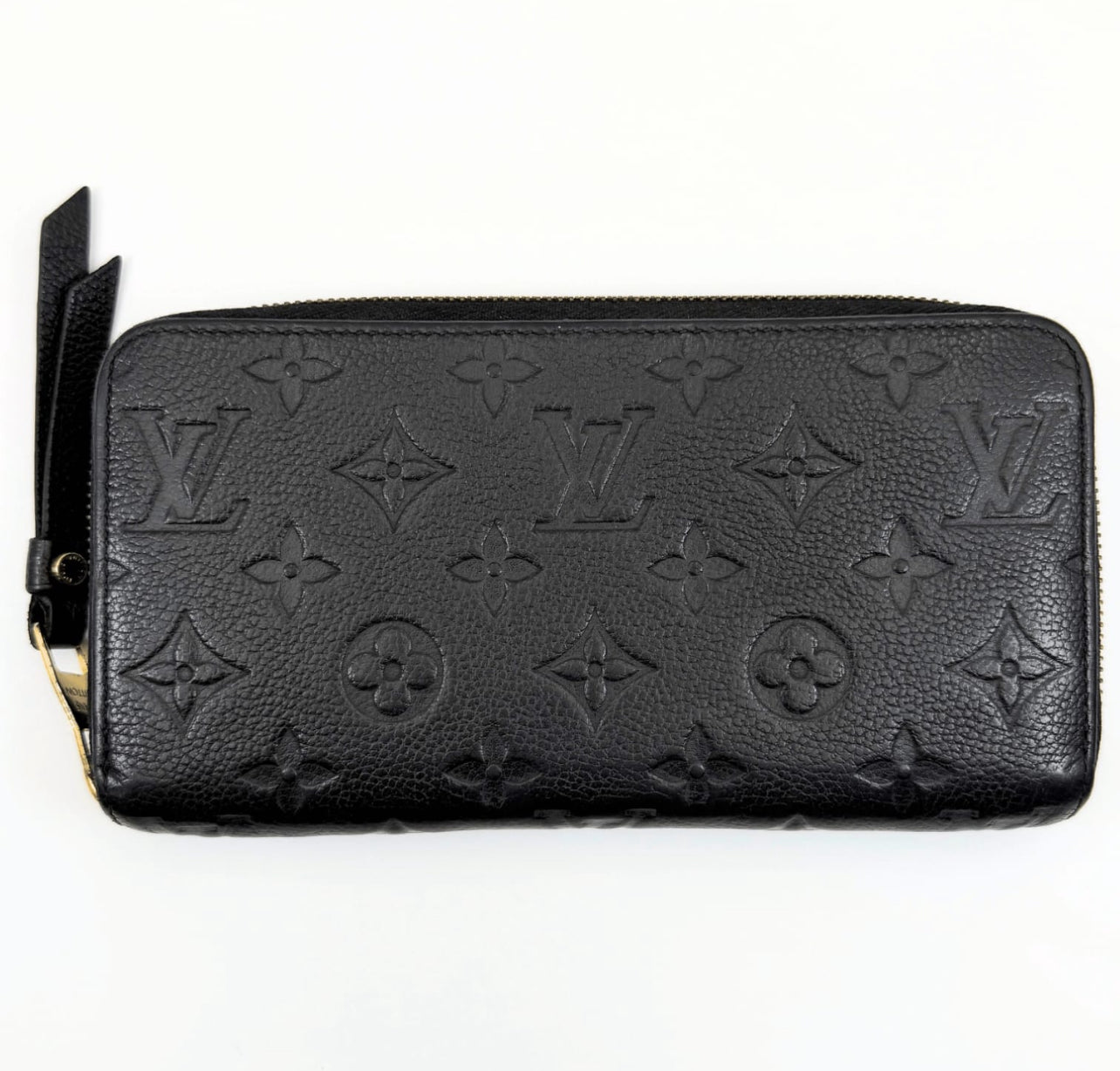 Louis Vuitton Black Monogram Empreinte Zippy Wallet