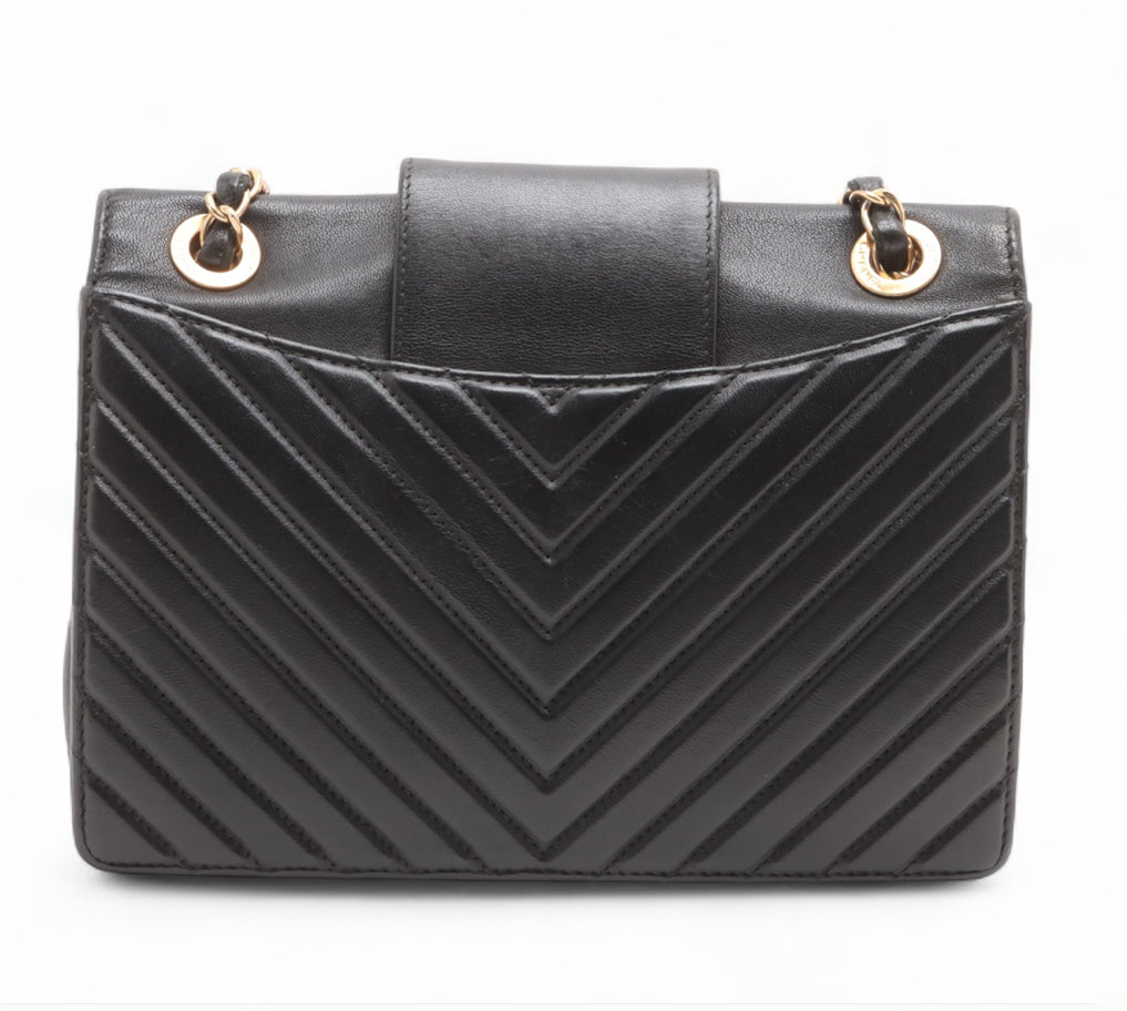 Chanel Collar and Tie Flap Black