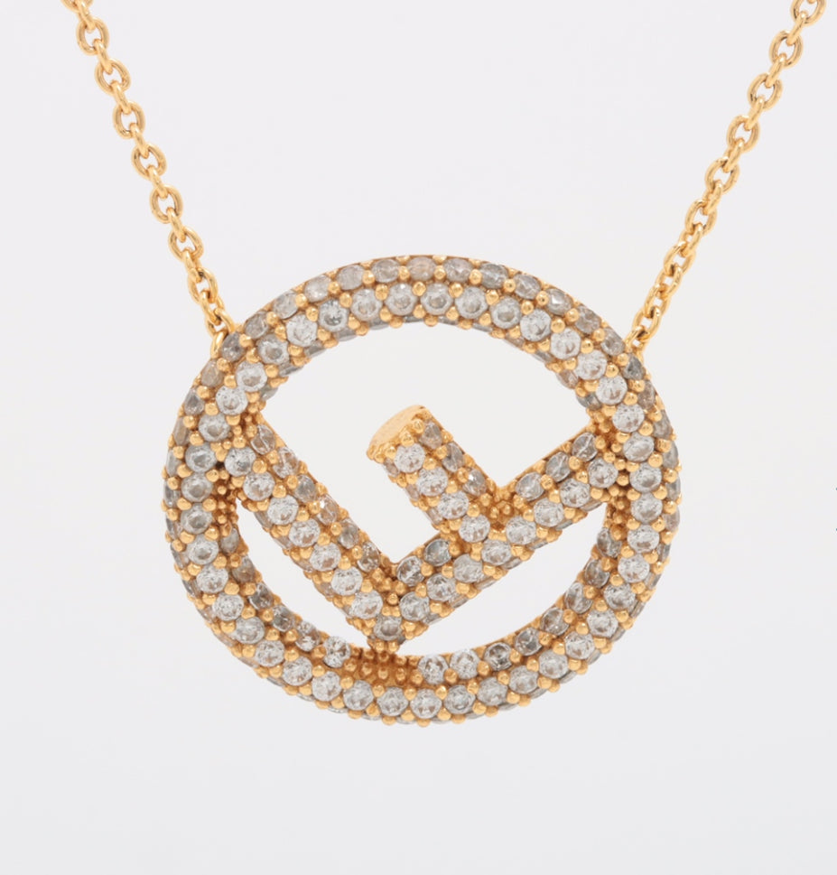 Fendi Crystal F is Fendi Necklace Gold