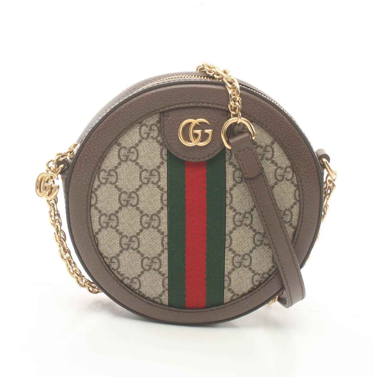 Gucci Round Ophidia Mini Sherry Line GG Supreme