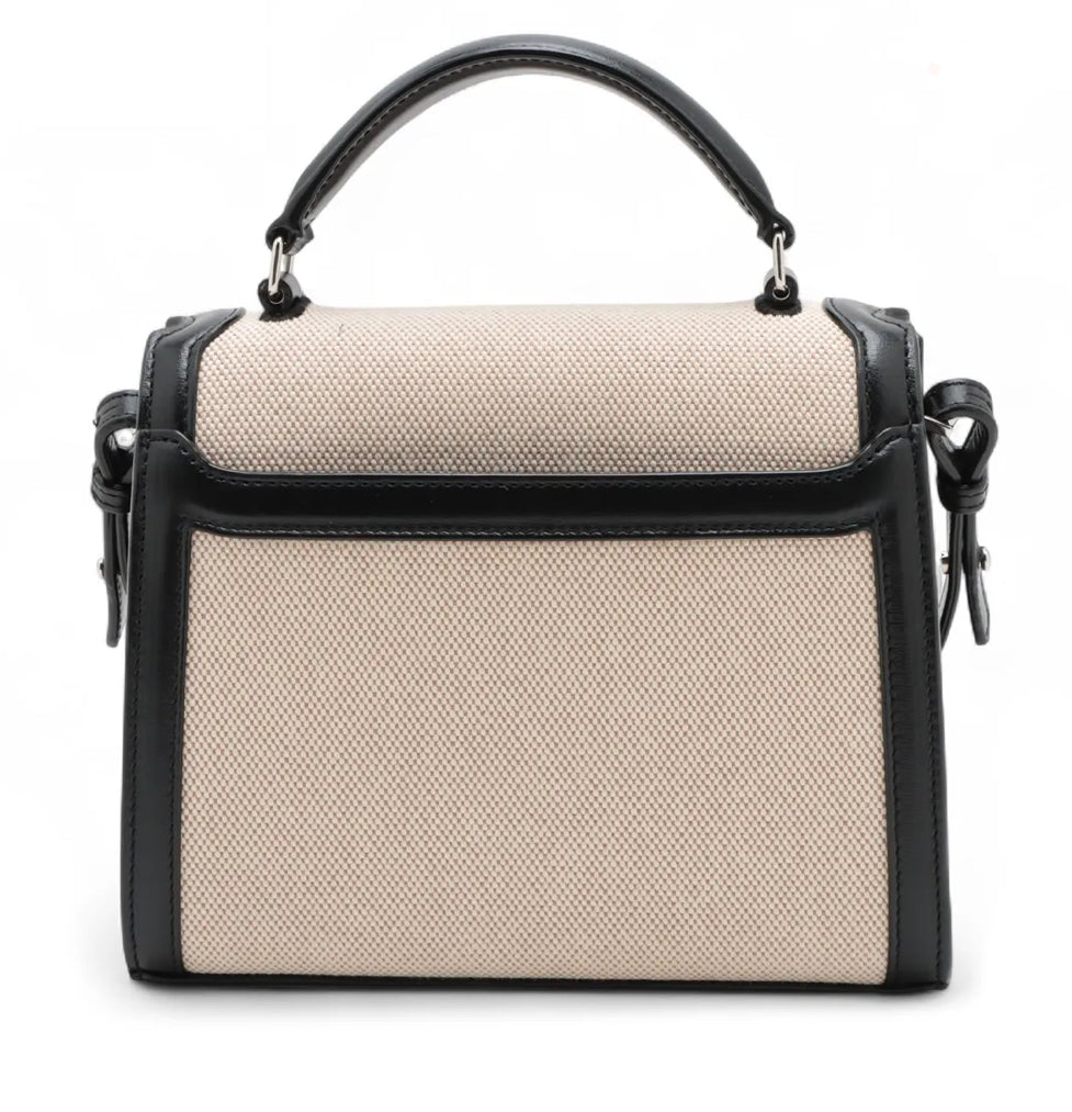Saint Laurent Cassandra Top Handle Canvas/Calfskin
