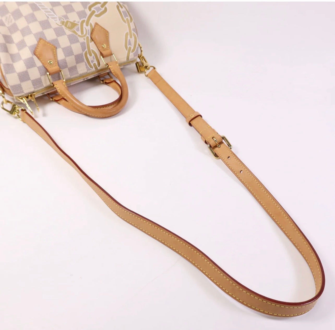 Louis Vuitton Damier Azur Nautical Speedy Bandouliere 25