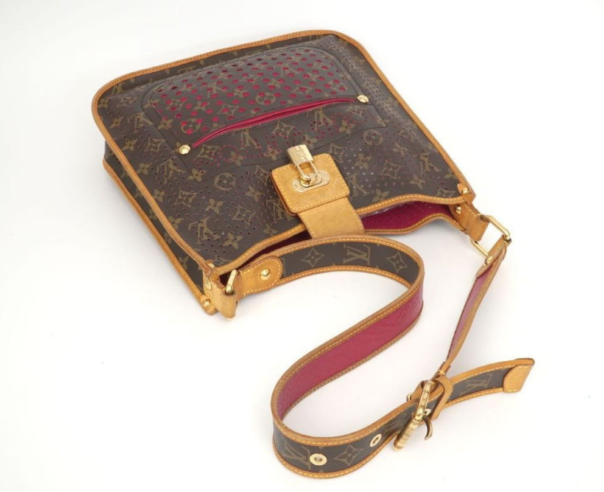 Louis Vuitton Limited Edition Fuchsia Monogram Perforated Musette
