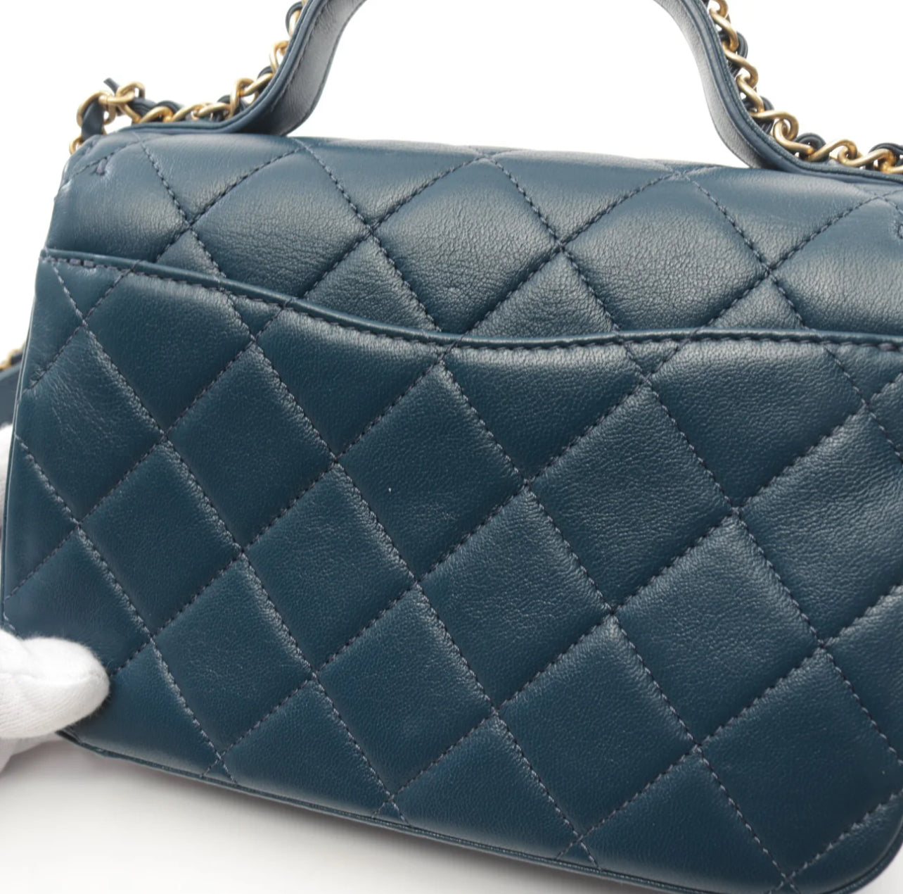 Chanel 19 Infinity Chain Top Handle Blue\Green