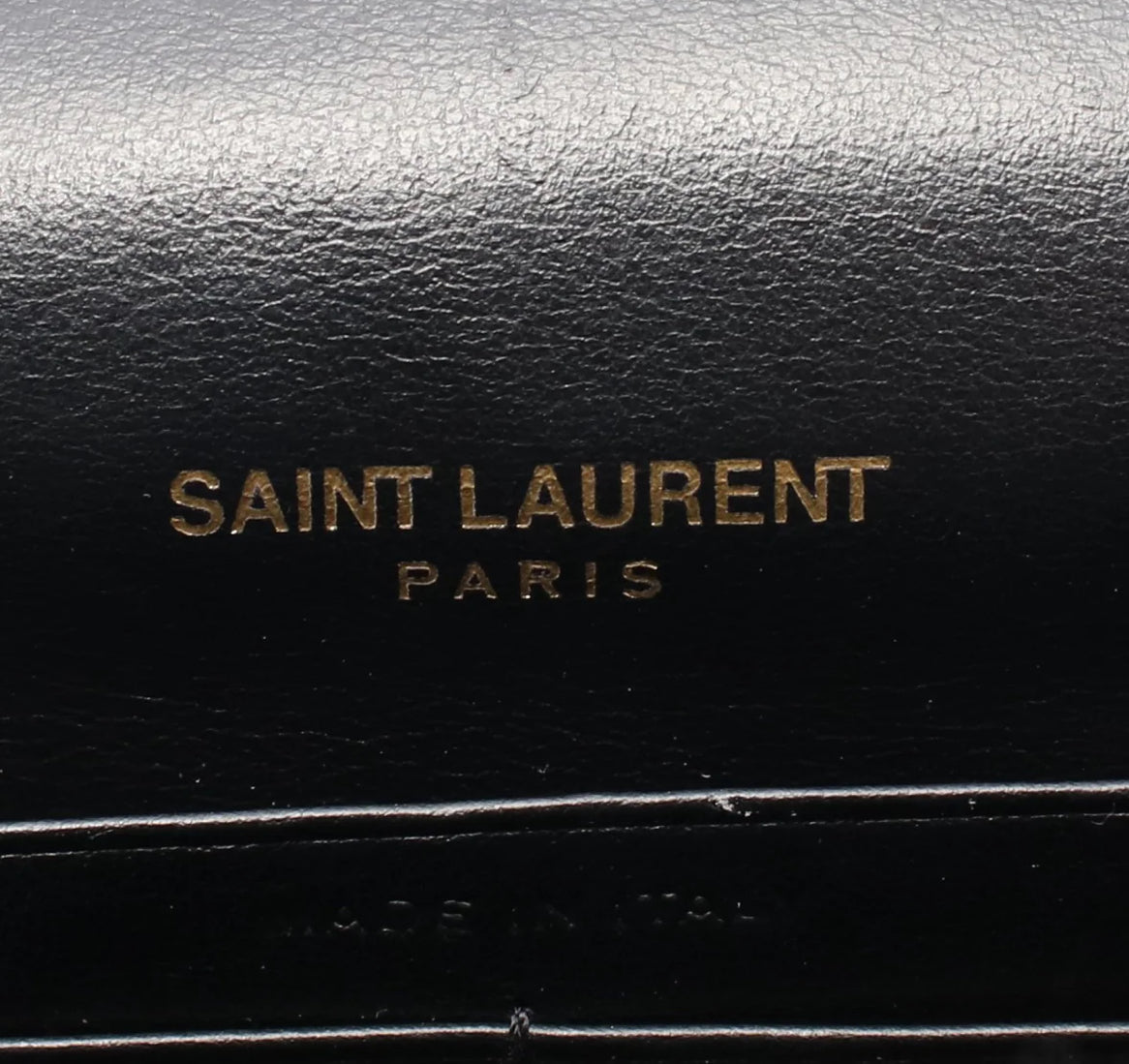 Saint Laurent Kate Tassel Croc Embossed