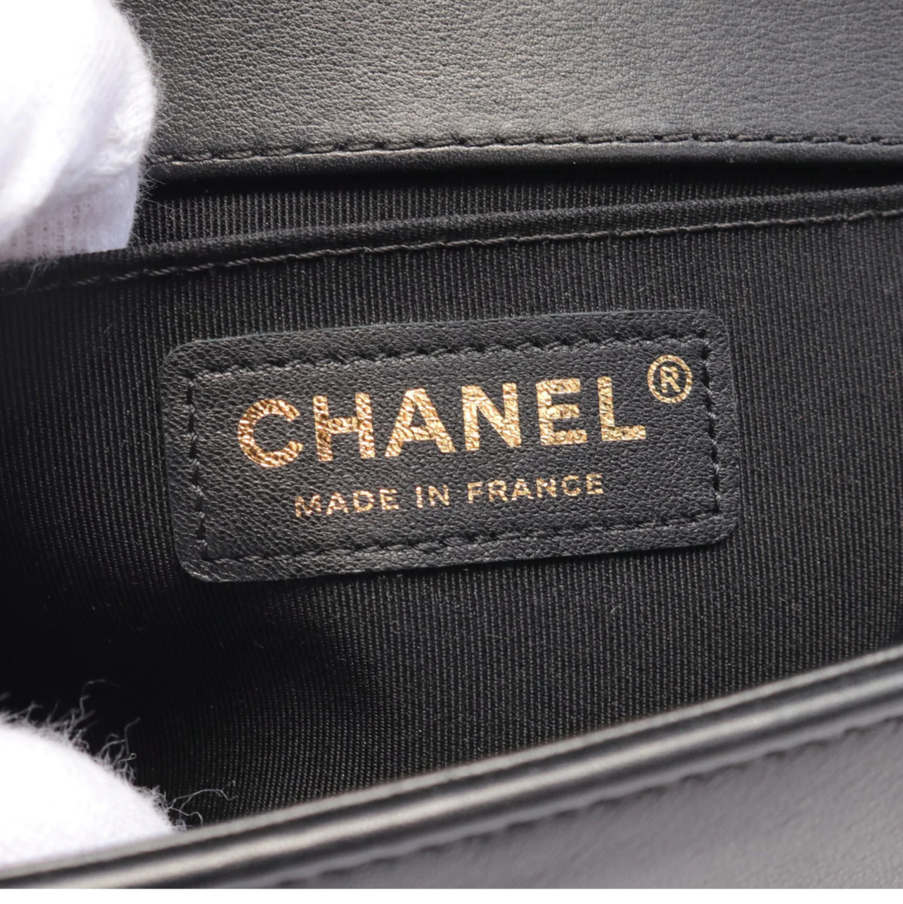 Chanel Boy Bag Small Braid Chevron