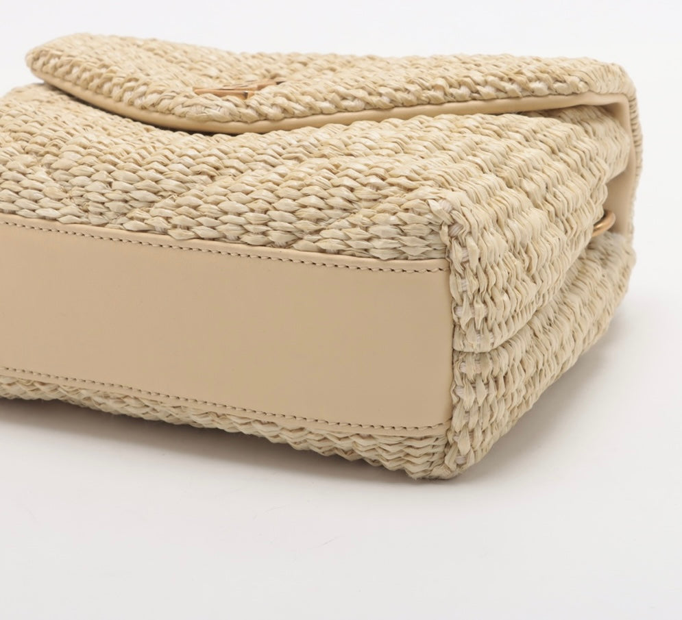 Saint Laurent Raffia Monogram Lou Lou