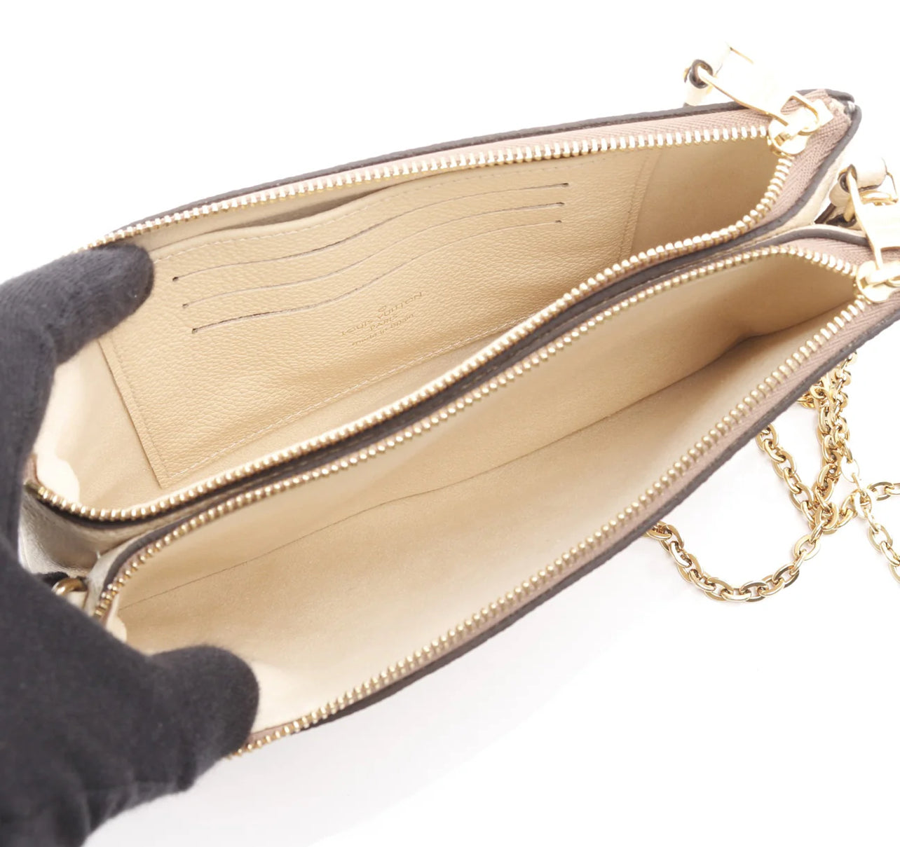 Louis Vuitton Monogram Giant Empreinte Double Zip Pochette