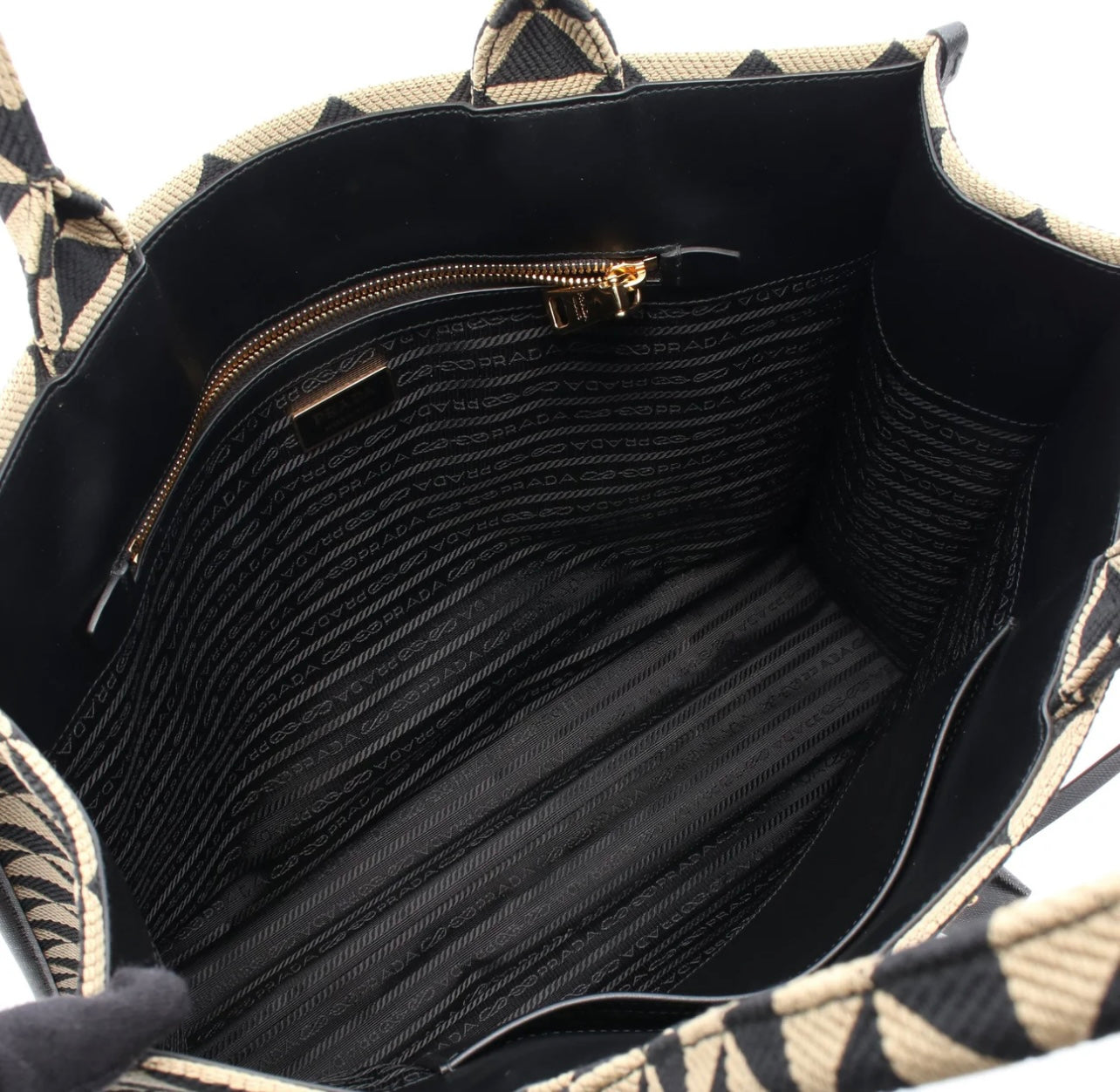 Prada Symbole Jacquard Tote Large