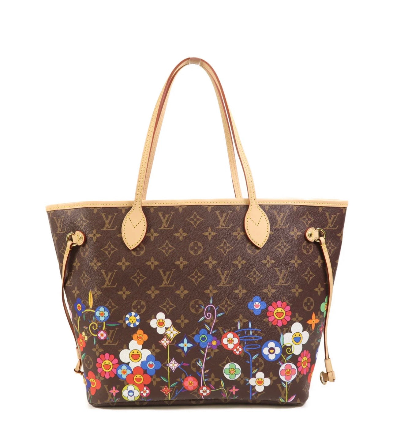 Louis Vuitton x Takashi Murakami Neverfull MM Monogram Flower