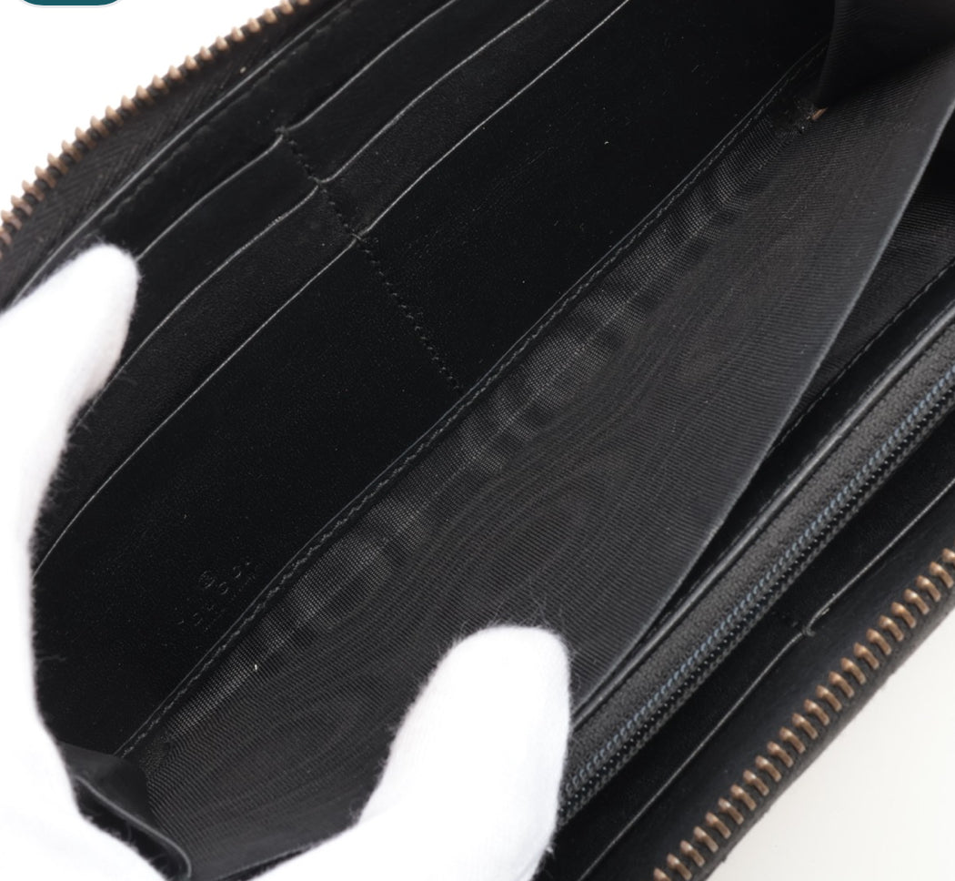 Gucci GG Marmont Pearly Zip Around Wallet