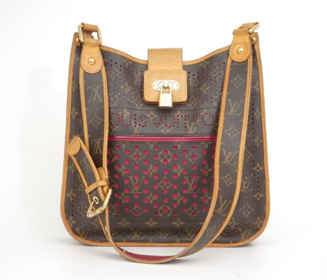 Louis Vuitton Limited Edition Fuchsia Monogram Perforated Musette