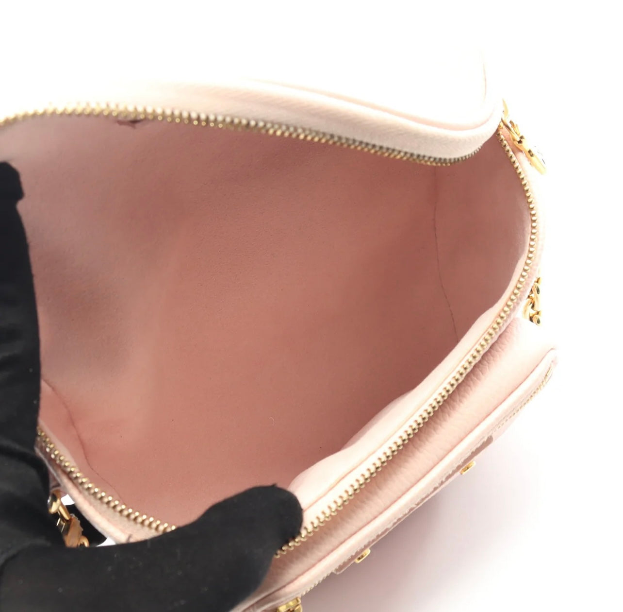 Louis Vuitton Monogram Empreinte Giant Mini Bumbag gradient pink