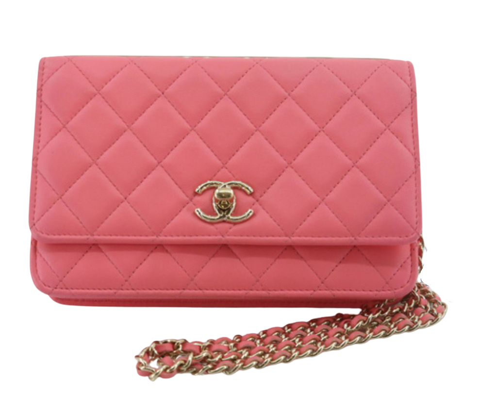 Chanel Trendy CC Wallet On Chain Pink
