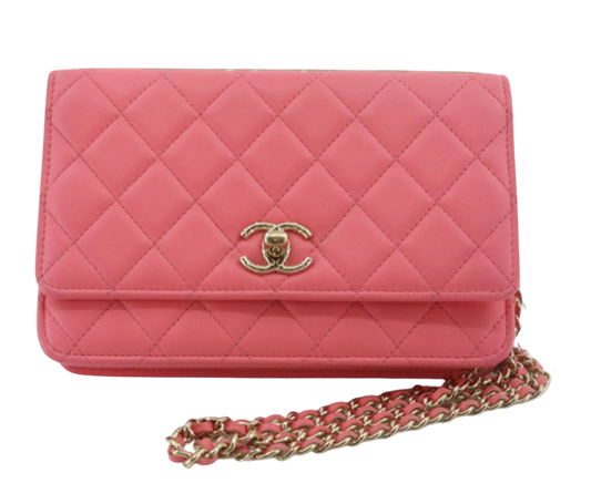 Chanel Trendy CC Wallet On Chain Pink