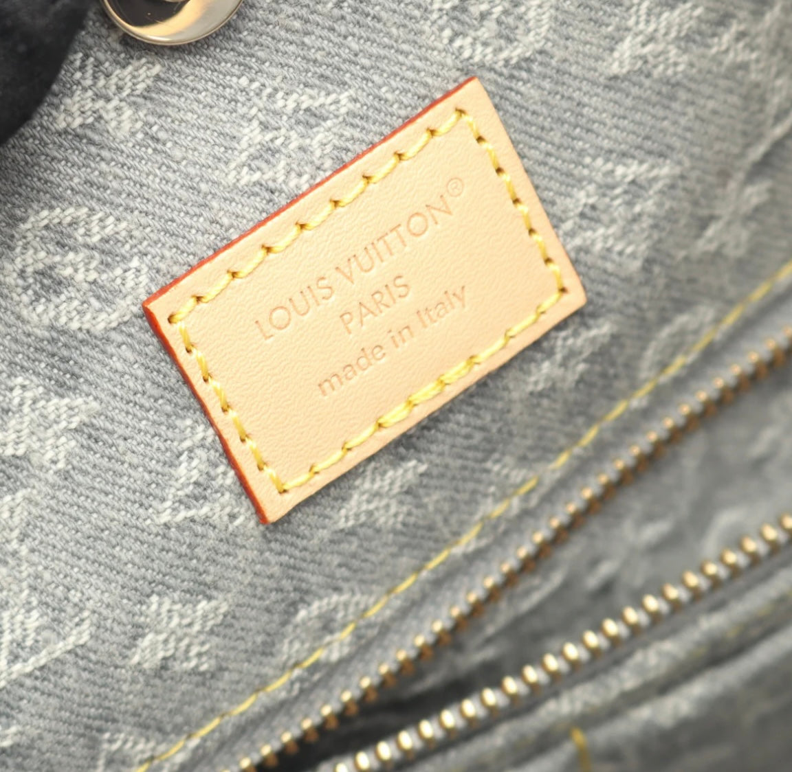 Louis Vuitton Monogram Denim CarryAll MM Washed Gray