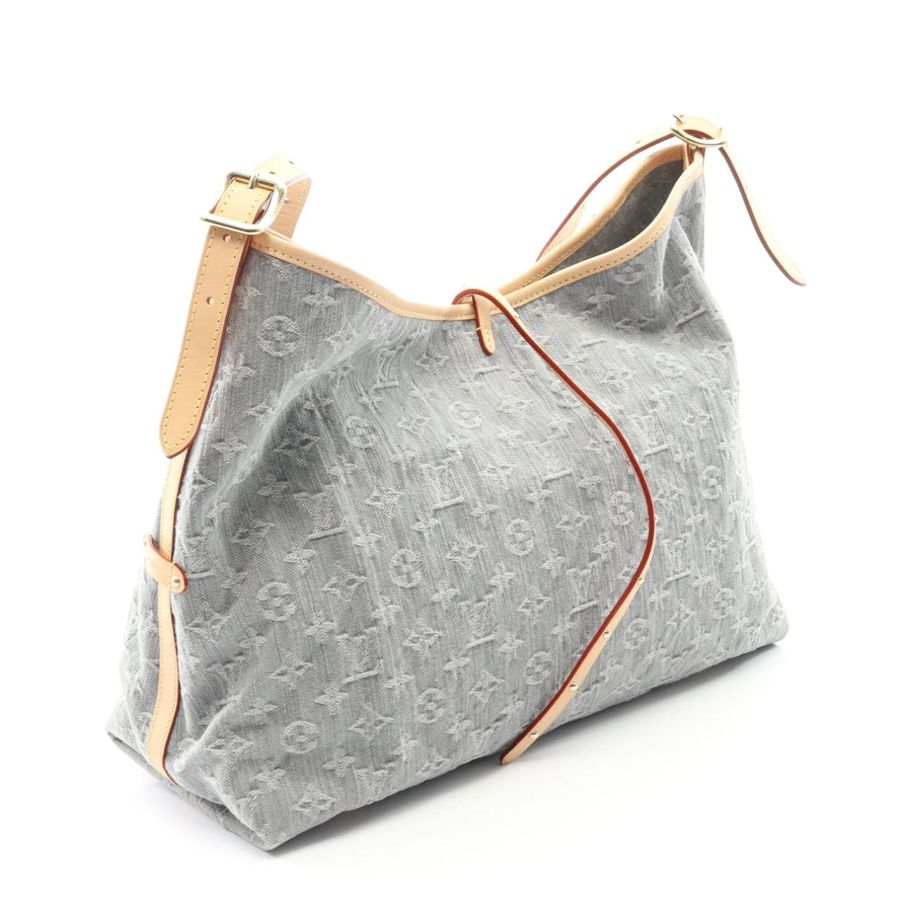 Louis Vuitton Monogram Denim CarryAll MM Washed Gray