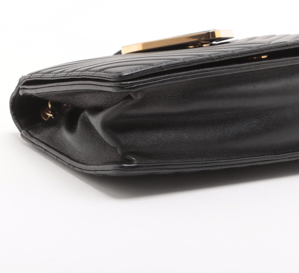 Chanel Collar and Tie Flap Black