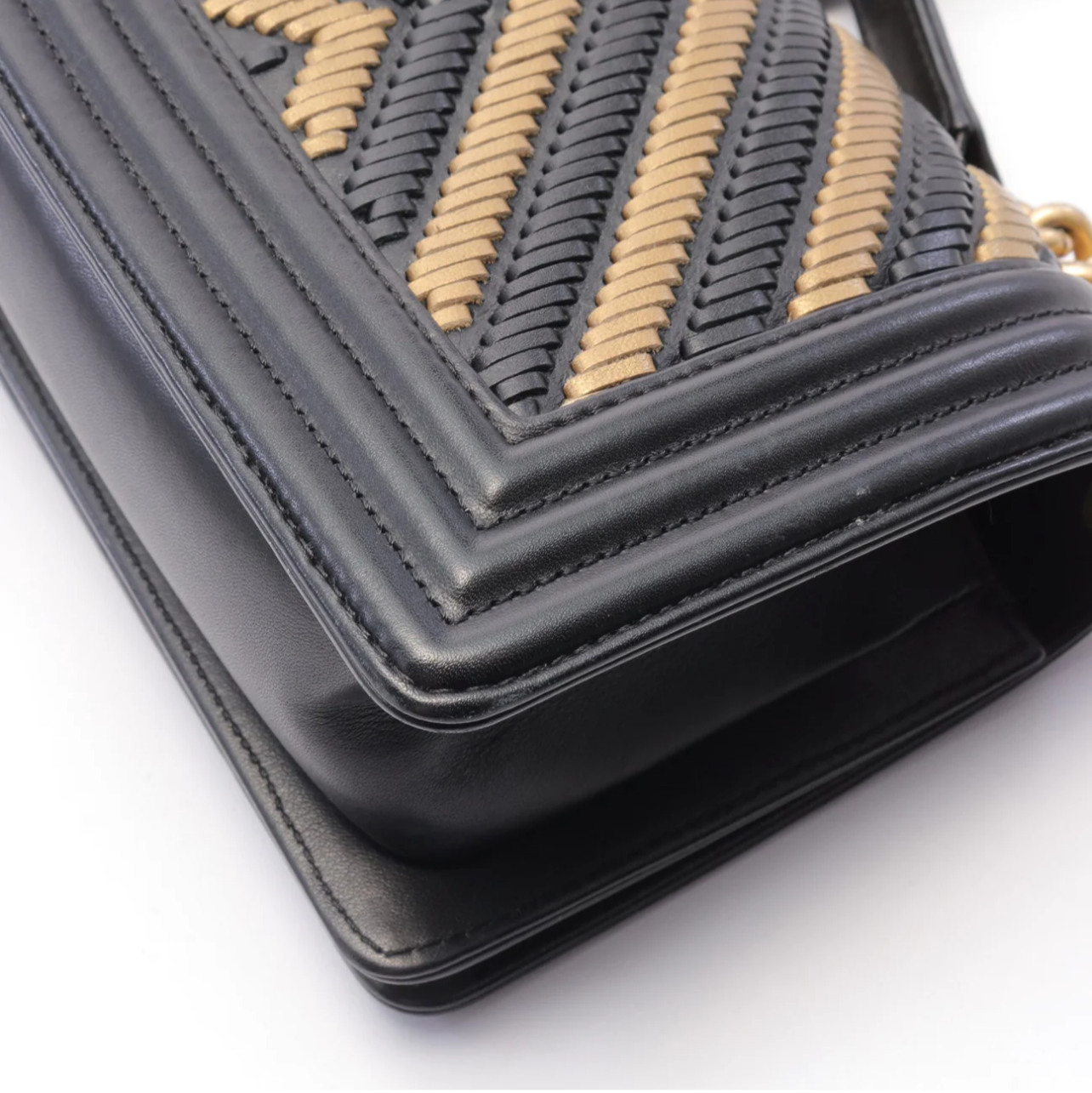 Chanel Boy Bag Small Braid Chevron