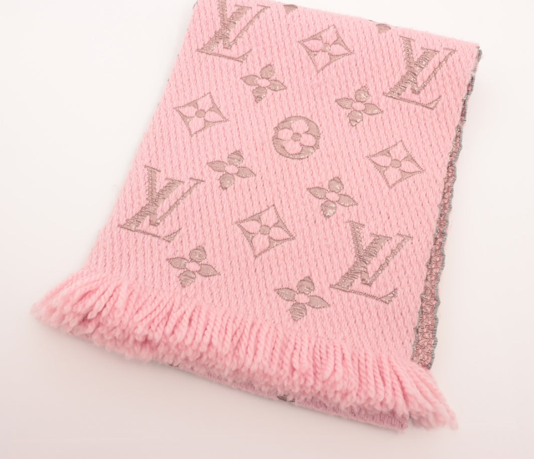 Louis Vuitton LogoMania Scarf Light Pink