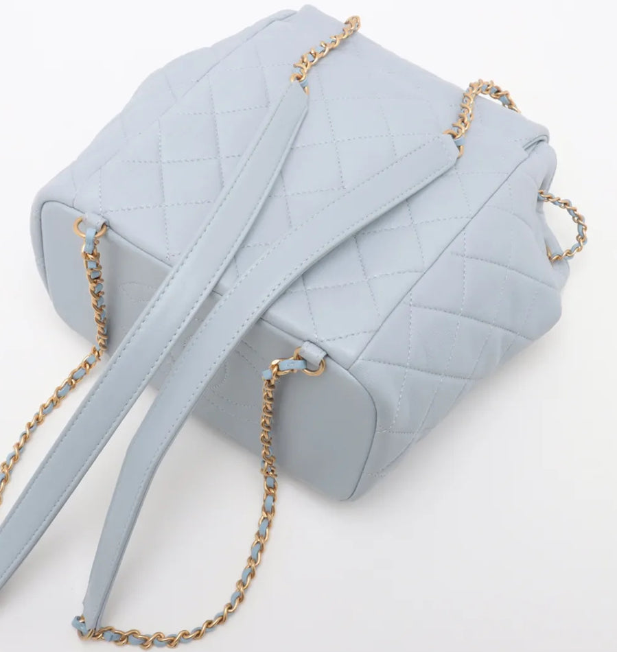 Chanel 19 Infinty Backpack Blue