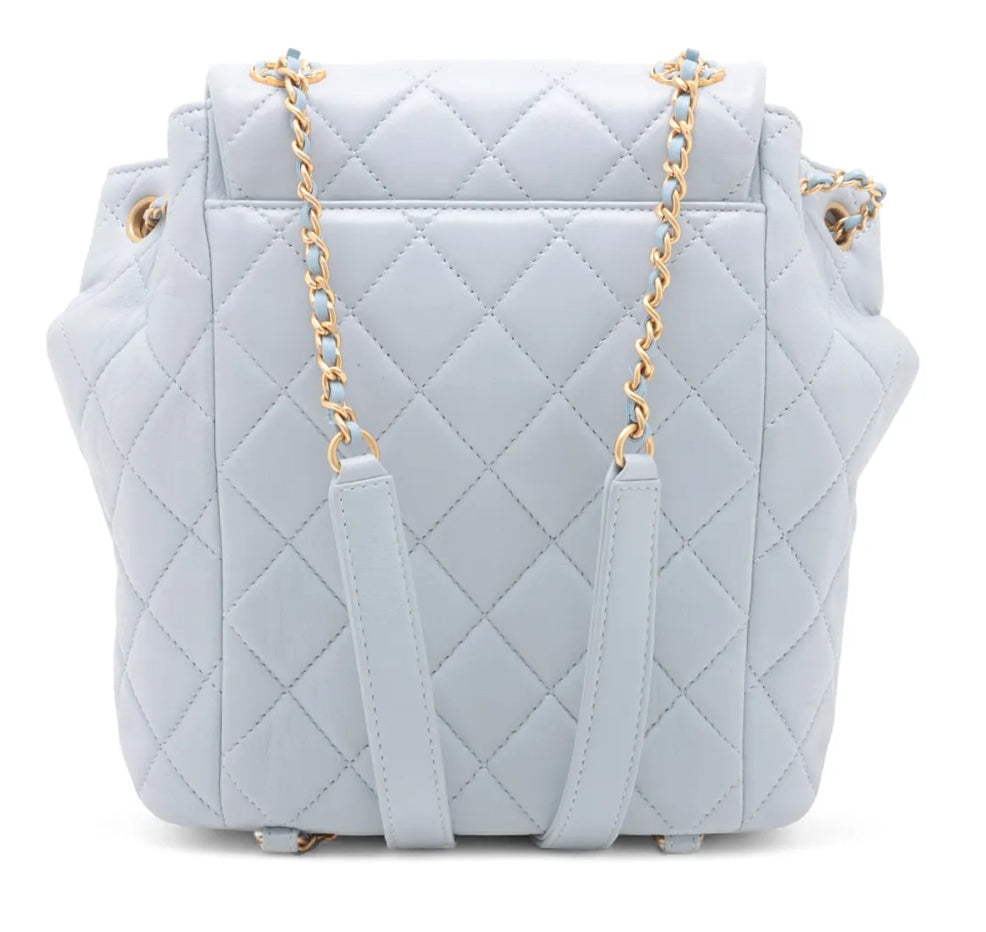 Chanel 19 Infinty Backpack Blue