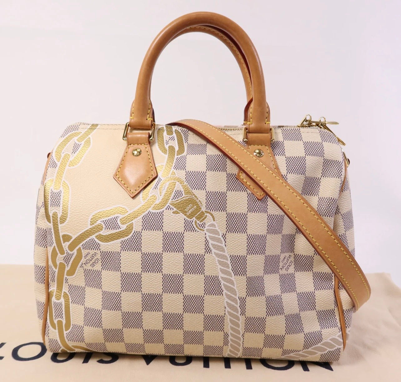 Louis Vuitton Damier Azur Nautical Speedy Bandouliere 25