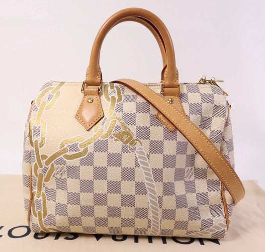 Louis Vuitton Damier Azur Nautical Speedy Bandouliere 25