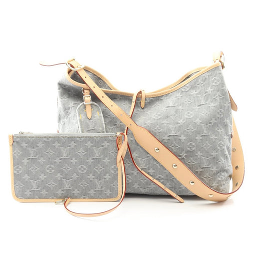 Louis Vuitton Monogram Denim CarryAll MM Washed Gray