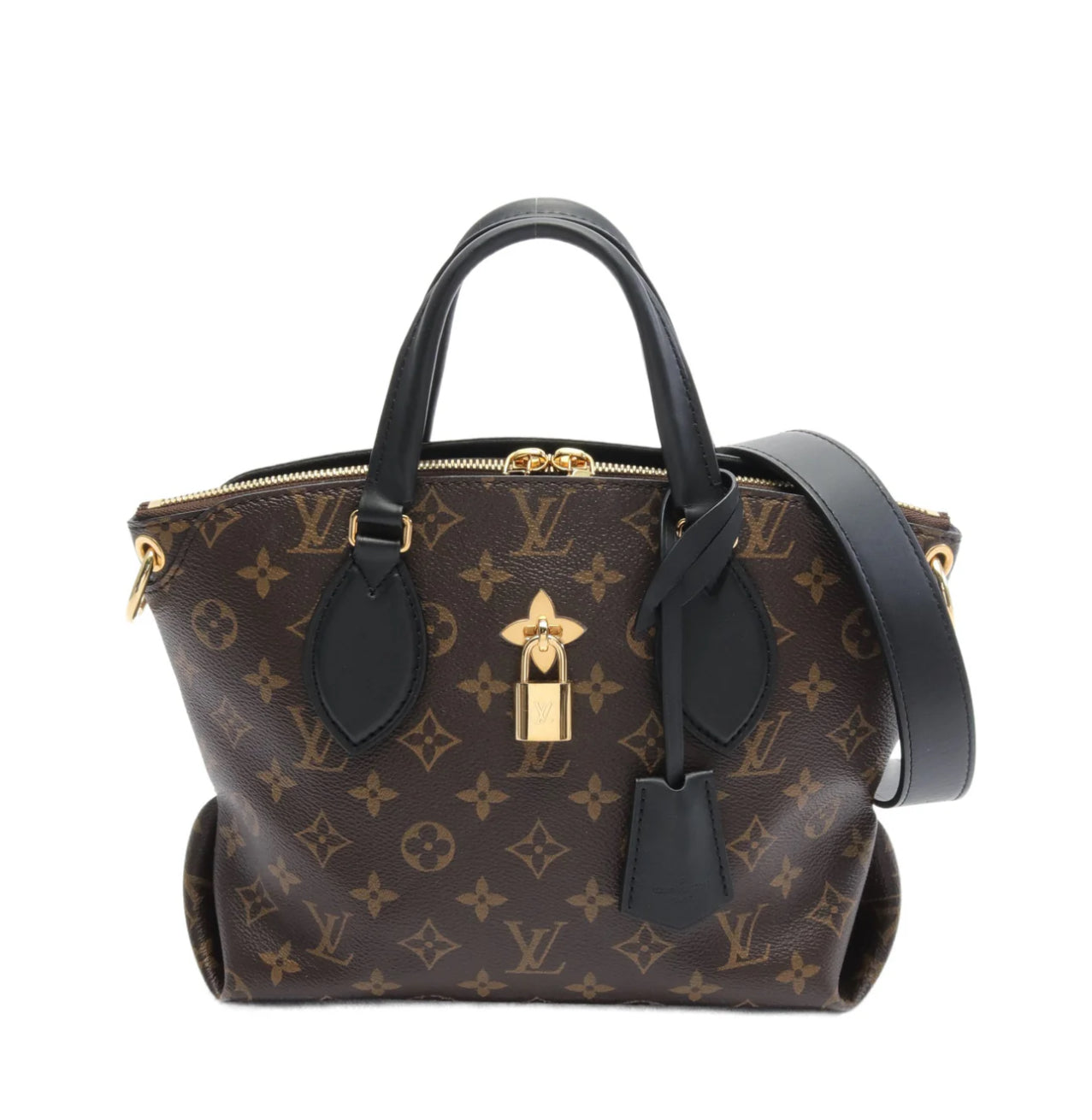 Louis Vuitton Flower Zipped Tote PM Monogram Noir