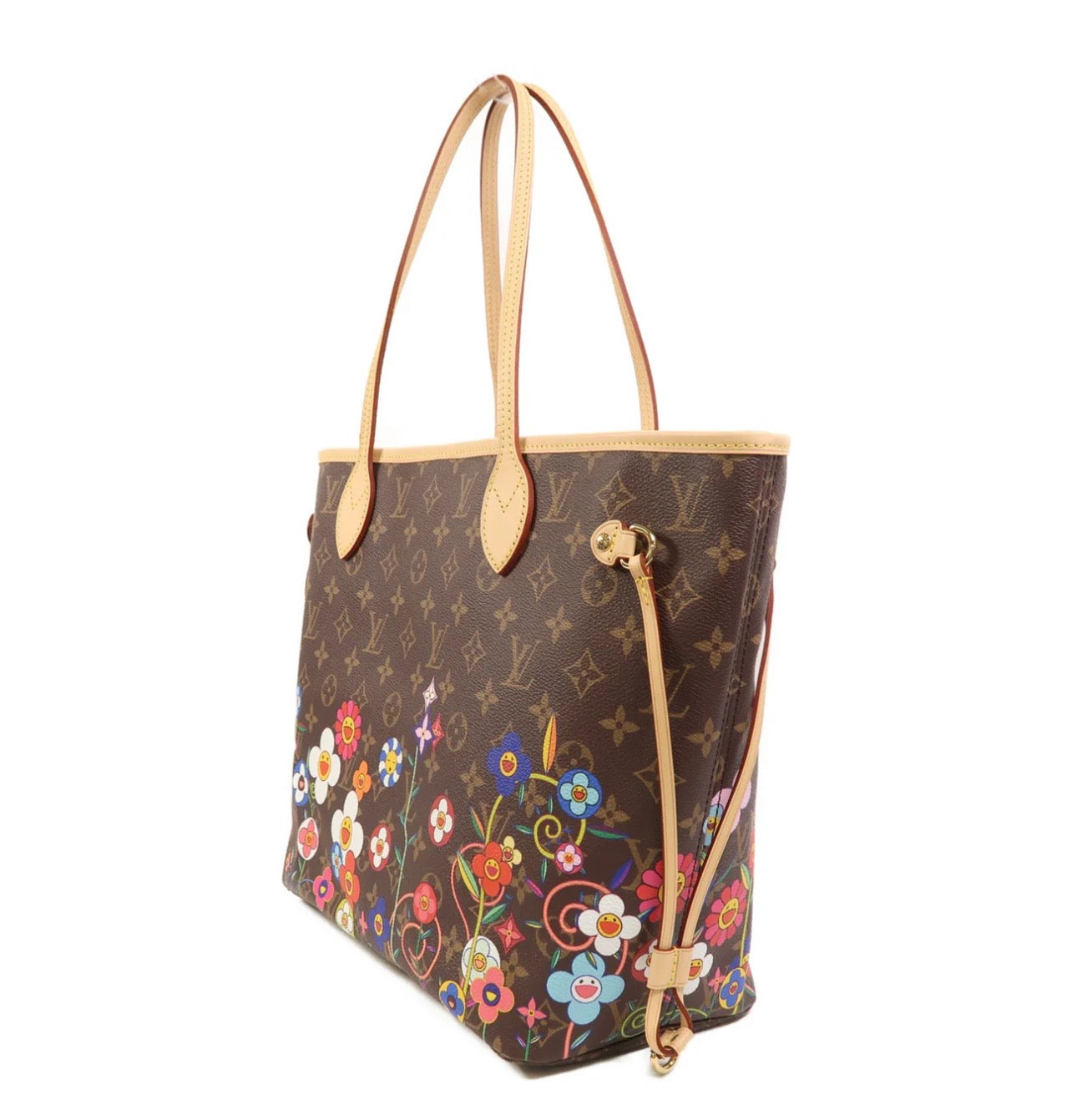 Louis Vuitton x Takashi Murakami Neverfull MM Monogram Flower