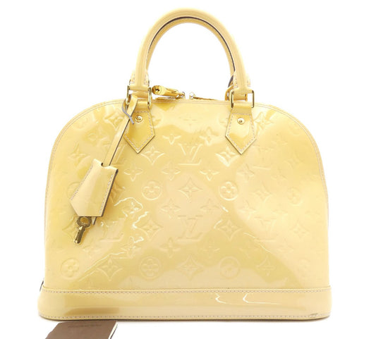 Louis Vuitton Alma PM Yellow Vernis
