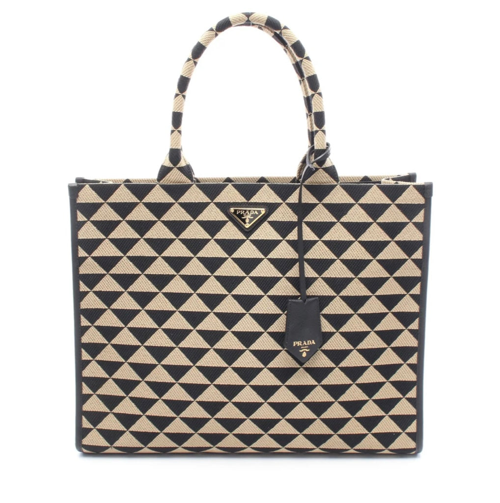 Prada Symbole Jacquard Tote Large