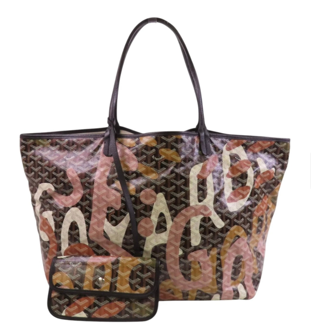 Goyard Pink Lettres Camouflage Goyardine Saint Louis GM
