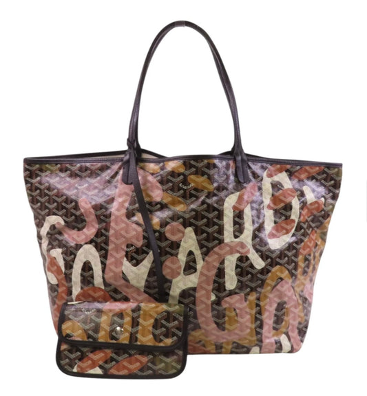 Goyard Pink Lettres Camouflage Goyardine Saint Louis GM