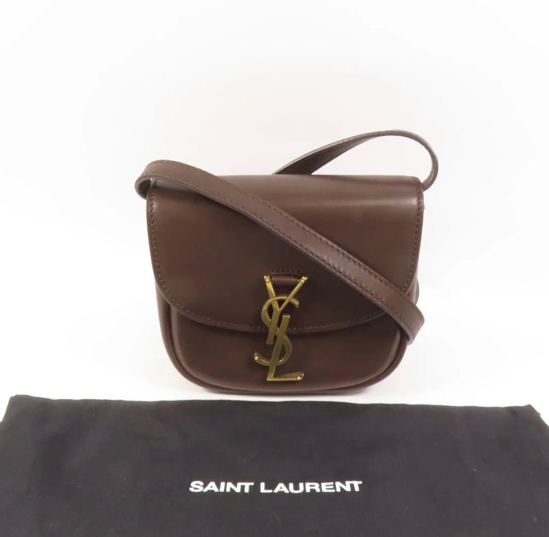 Saint Laurent Kaia Brown Leather