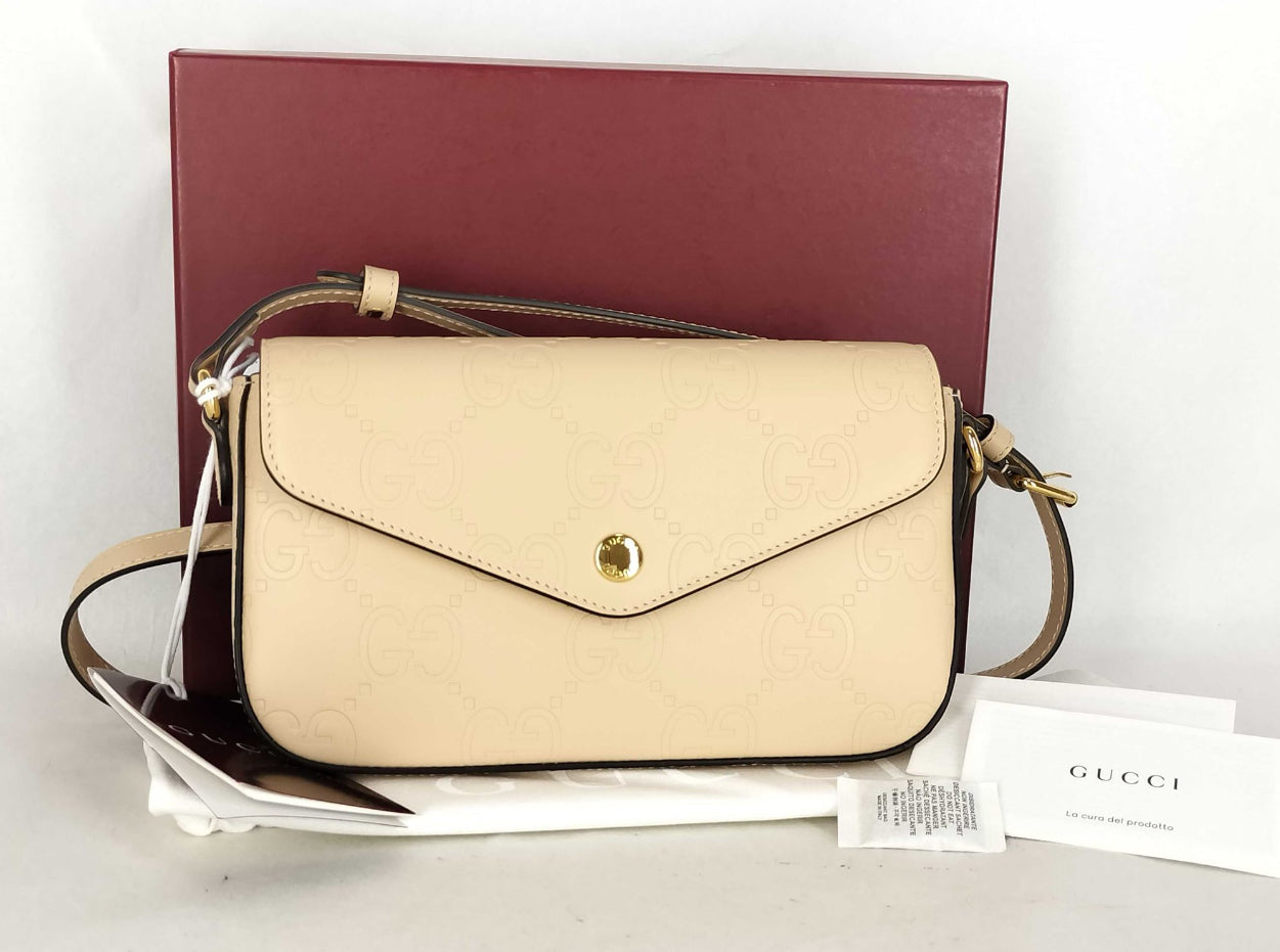 Gucci Monogram Debosses Pochette