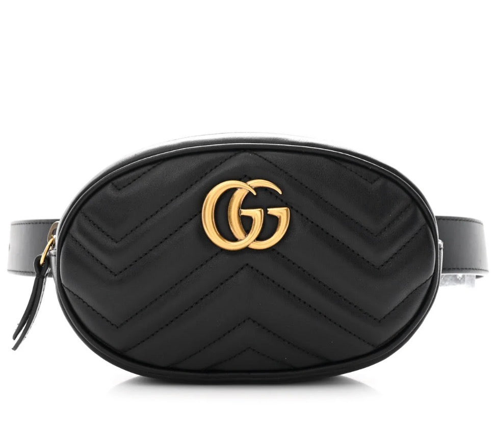 Gucci Marmont Belt Bag Black Size 85