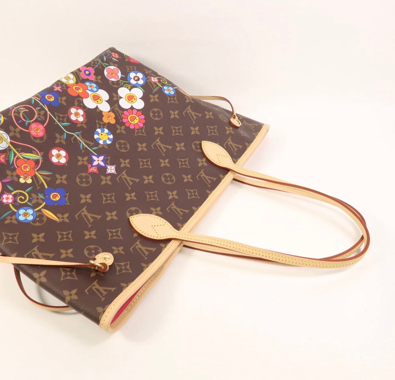 Louis Vuitton x Takashi Murakami Neverfull MM Monogram Flower