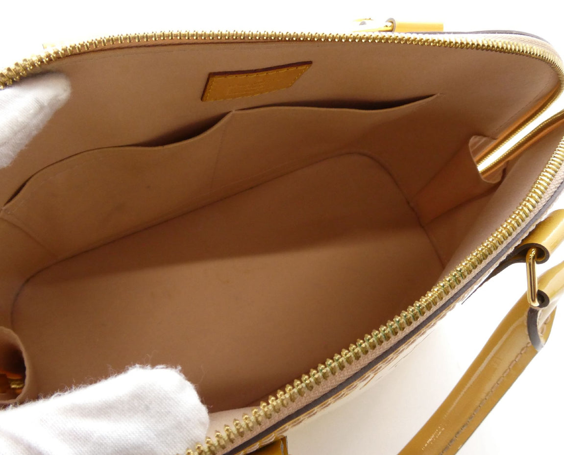 Louis Vuitton Alma PM Yellow Vernis