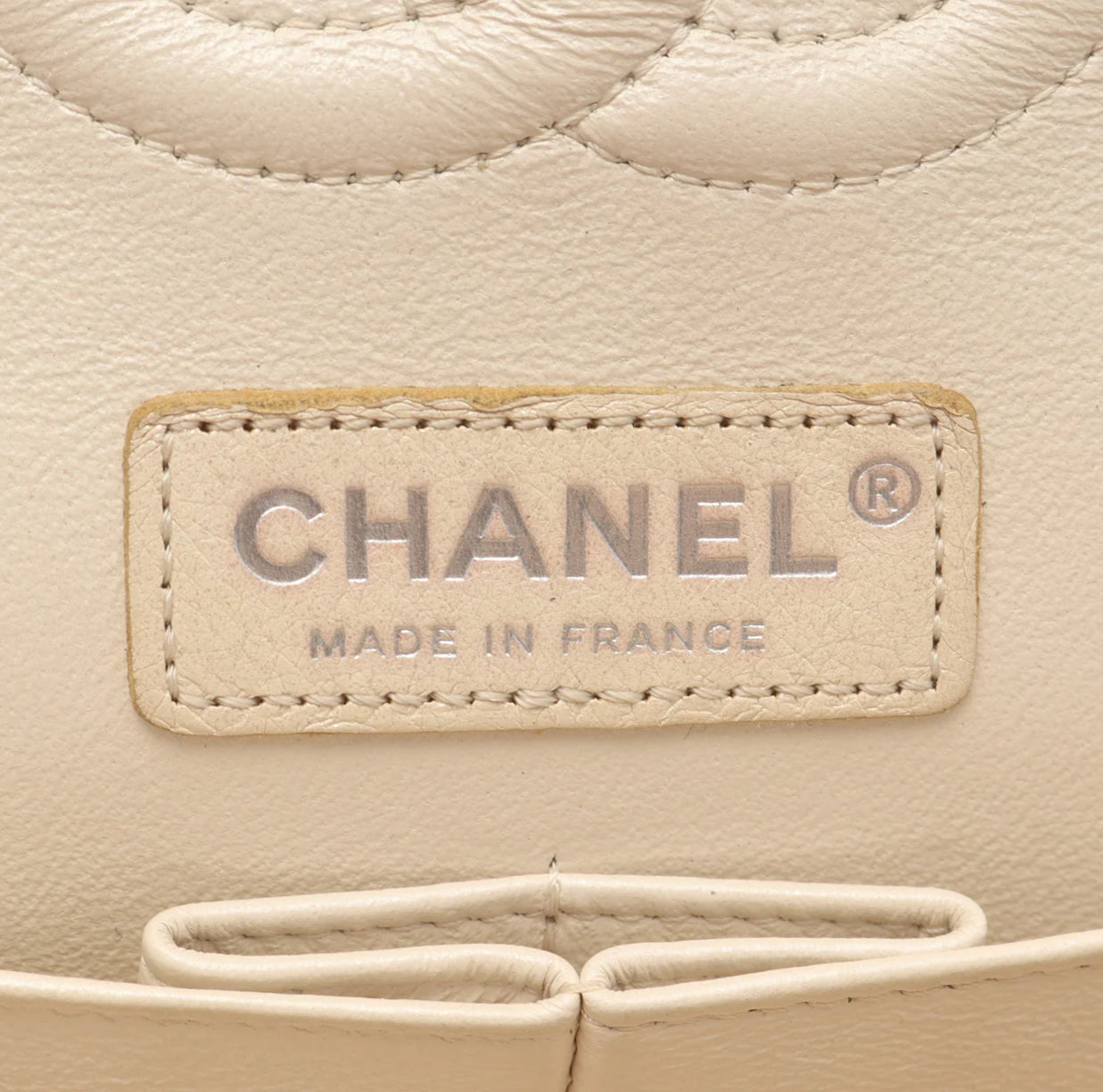 Chanel Classic Double Flap Pearlescent Ivory Caviar
