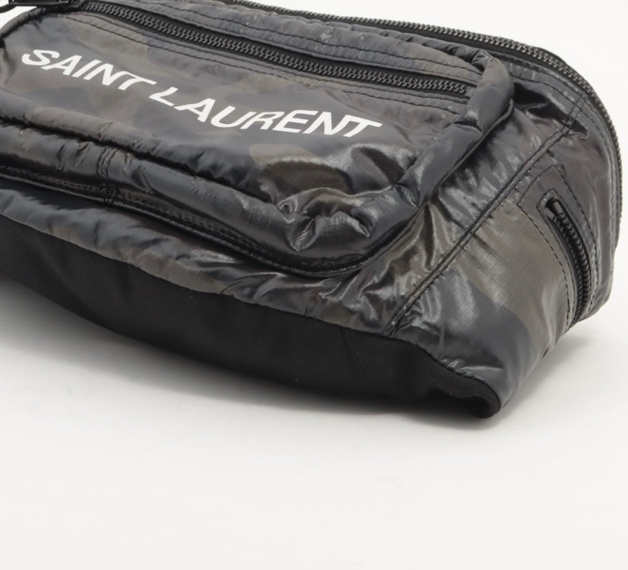 Saint Laurent Nylon Logo Nuxx Body Belt Bag Camo