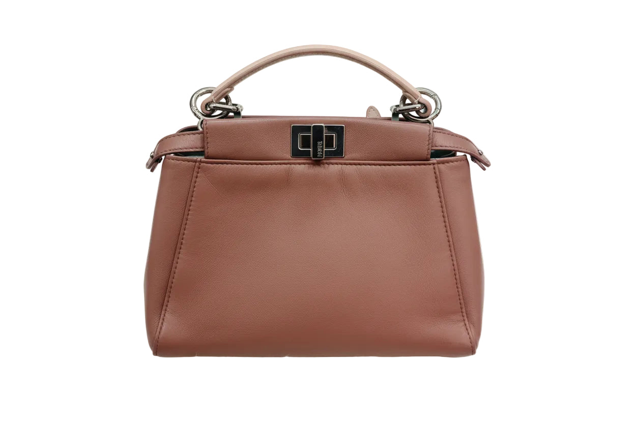 Fendi Mini Peekaboo Mauve/Dusty Pink