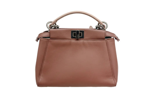 Fendi Mini Peekaboo Mauve/Dusty Pink